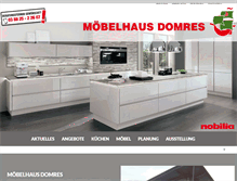 Tablet Screenshot of moebelhaus-domres.de